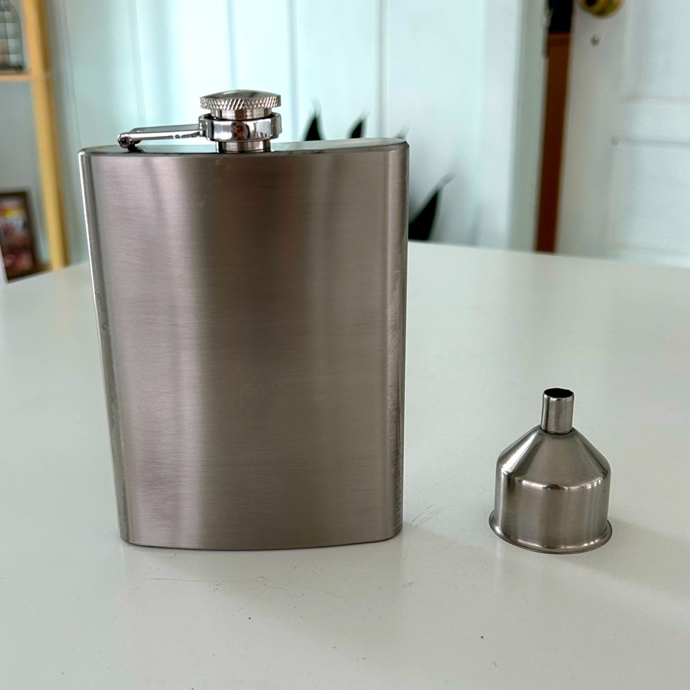 Stainless Steel Flask with Funnel